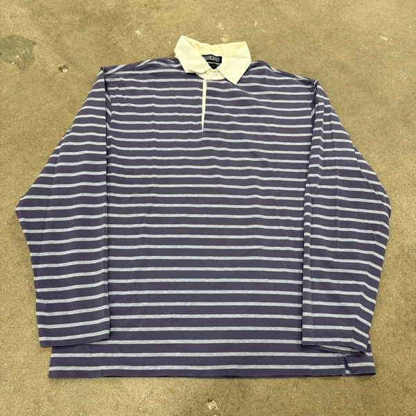 Lands' End Men's Blue and Purple Polo-shirts