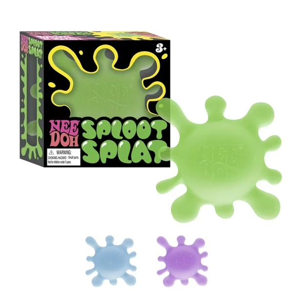 NeeDoh Sploot Splat, Novelty Fidget Toy, Multiple Colors, Children Ages 3+