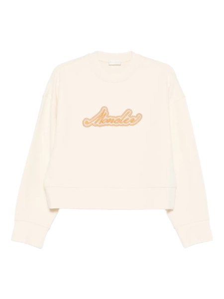 Moncler logo-appliqué Sweatshirt | Neutrals | FARFETCH