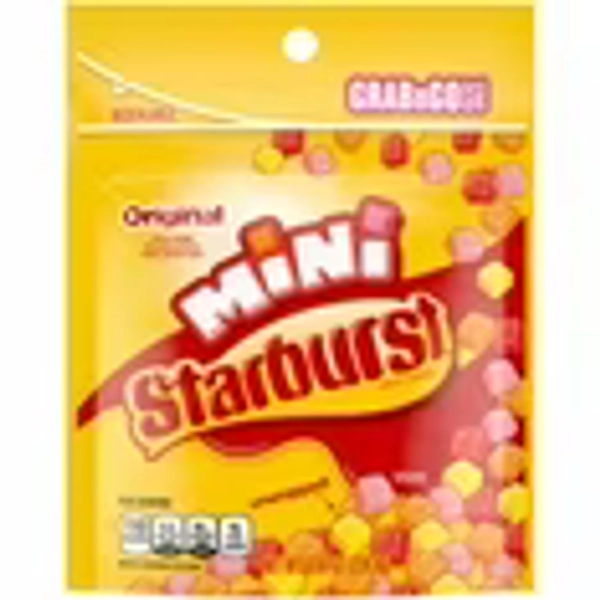 2X-Starburst Original Minis Size Fruit Chews Chewy Candy Grab N Go Bag - 8 oz