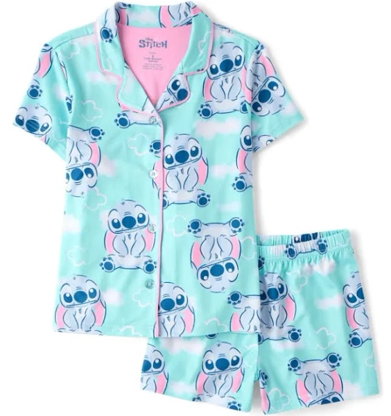 The Children's Place Girls Stitch Button Front Pajamas