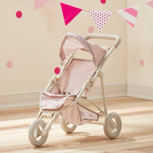 Olivia's Little World Polka Dots Princess Baby Doll Jogging Stroller