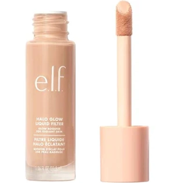 e.l.f. Cosmetics Halo Glow - Filtro líquido iluminador para uma tez radiante, infundido com ácido hialurónico, médio