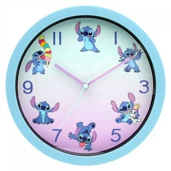 Lilo and Stitch Time for Posing Analog Wall Clock
