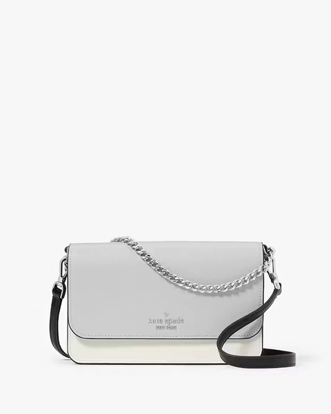 Platinum Grey Multi Madison Willow Mini Flap Crossbody