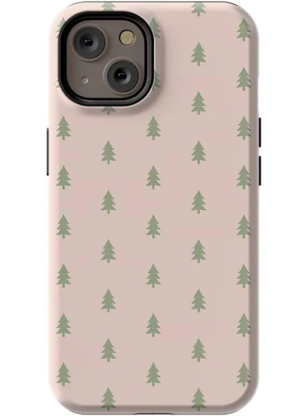 Chic Pine Tree Design Phone Case, iPhone 14 / Extra Protective + MagSafe / matte