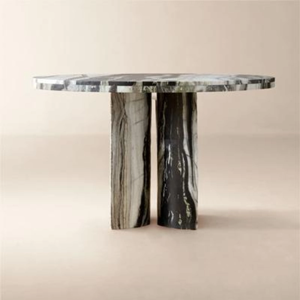 Julius 48" Round Marble Dining Table