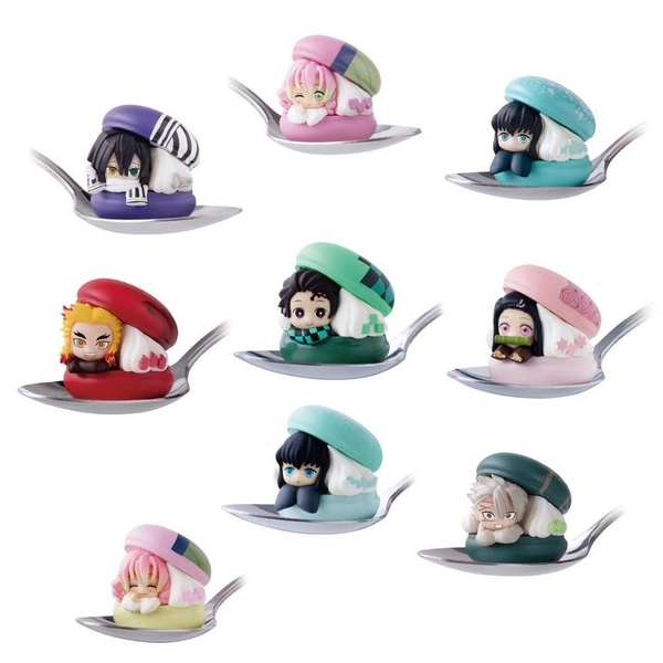Bandai  Demon Slayer: Kimetsu no Yaiba Chara Macaron 2-in Figure Blind Pack (Styles May Vary)