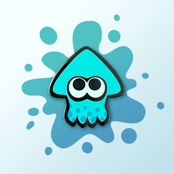 Splatoon Green Squid Pins