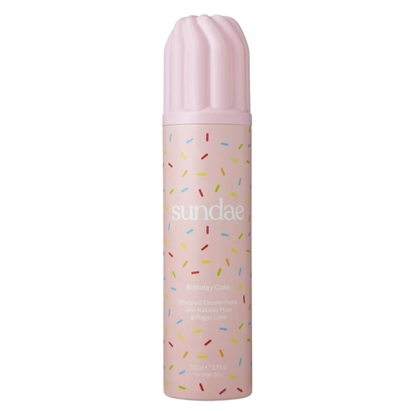 Sundae Whipped Body Wash Birthday Cake 8.9 oz. Shower Foam for All Adult Skin Types -Unisex