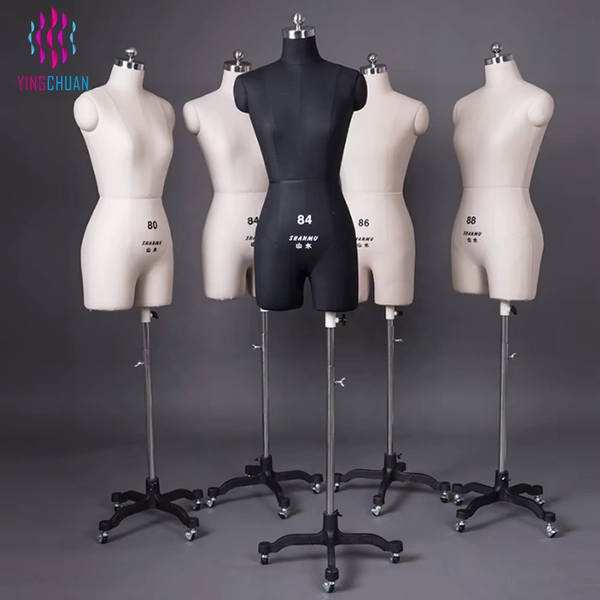 Adjustable Design Clothes Mannequin Female Dress Form Tailoring Half Body Wholesale Adults Dress Form Mannequin Torso