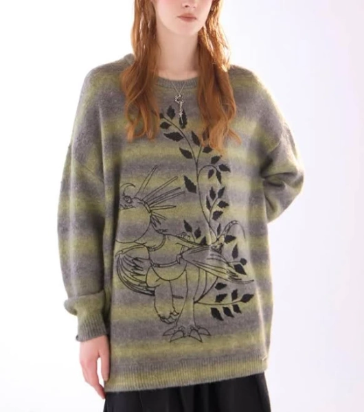 How To Train Your Dragon Oversized Stormfly Stripe Sweater