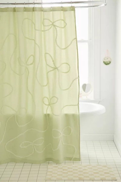Wild Bows Tufted Shower Curtain