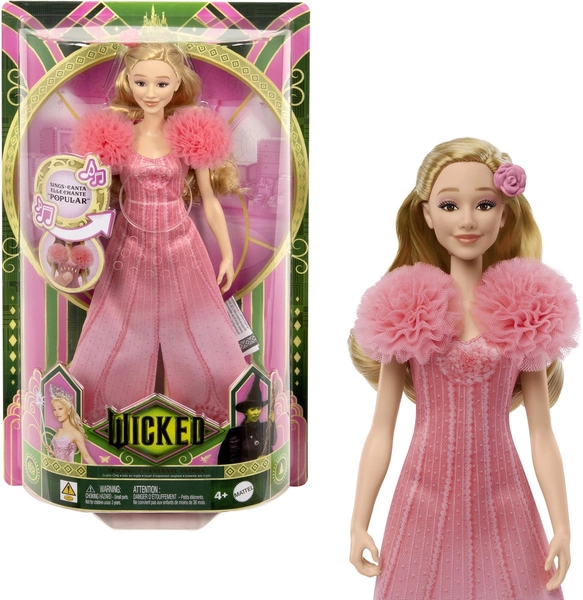 Wicked Glinda Pop - Zingende modepop met 'Popular' liedje - Met roze jurk