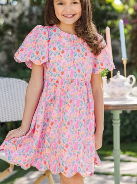 Girls' Novelty Scalloped Dress