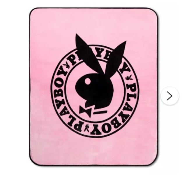 Playboy Circle Logo Fleece Blanket - Spencer's