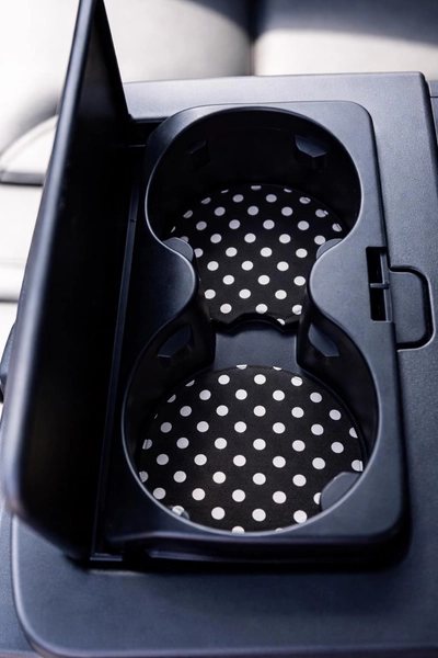 Polka Dot Car Coasters 2-Pack
