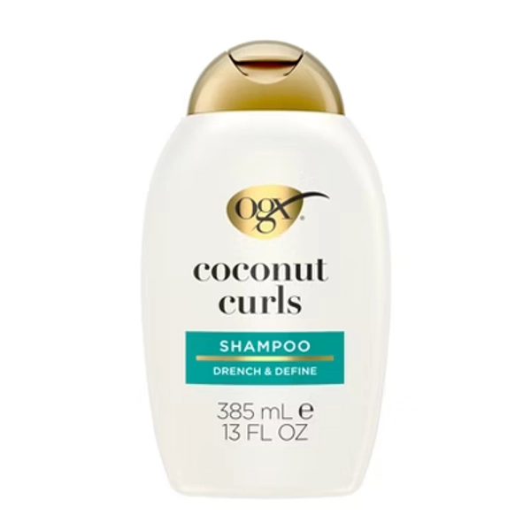 OGX Quenching+ Coconut Curls Shampoo Curly Hair Shampoo with Coconut Oil, Citrus Oil & Honey - 13 fl oz