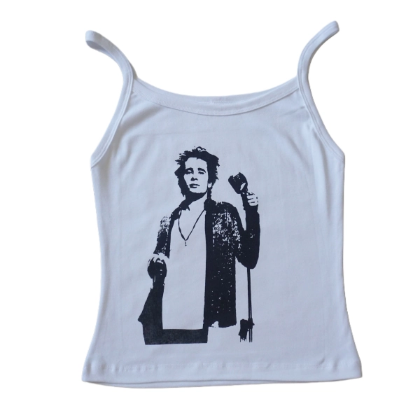 Jeff Buckley tank top l two sided black/red graphic tank
