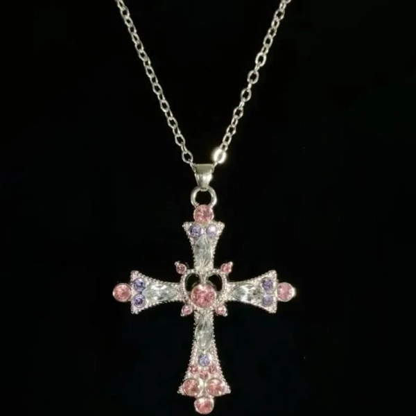 Y2K Punk Cross Necklace