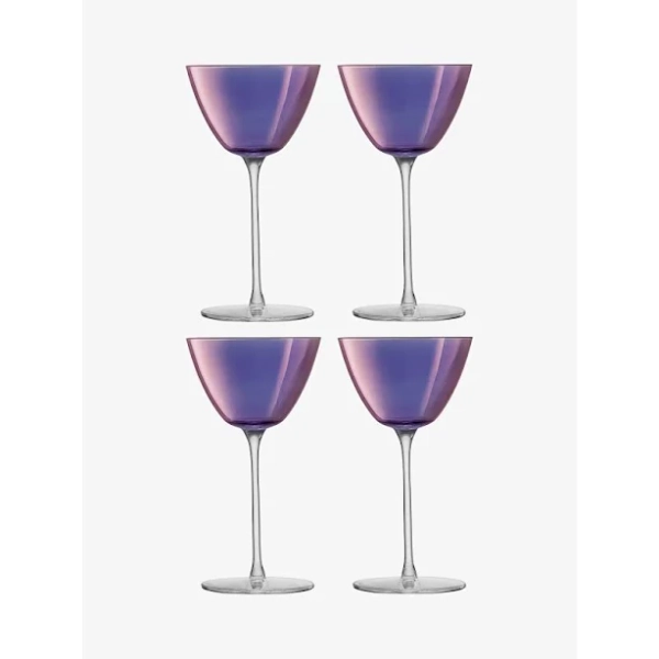 LSA International Aurora Martini Glass Set of 4