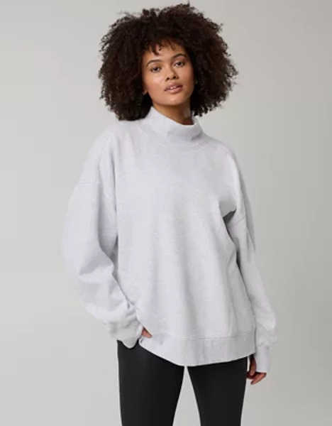 OFFLINE By Aerie Cloud Fleece Oversized Mockneck Sweatshirt