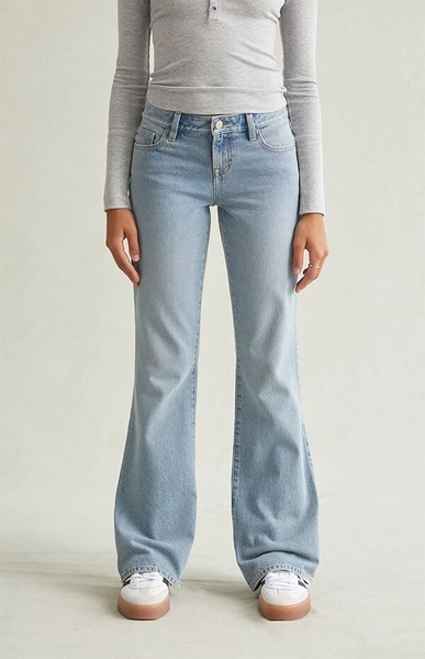 Jade Low Rise Bootcut Jeans Light Blue