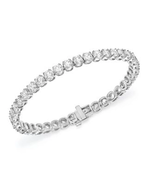 Certified Diamond Tennis Bracelet in 14K White Gold, 2.50-8.0 tcw 