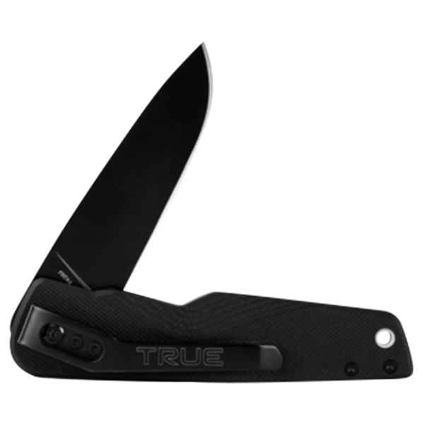 TRUE Black 8CR13MOV Stainless Steel > 6 in. Ball Bearing Pivot Folding Knife