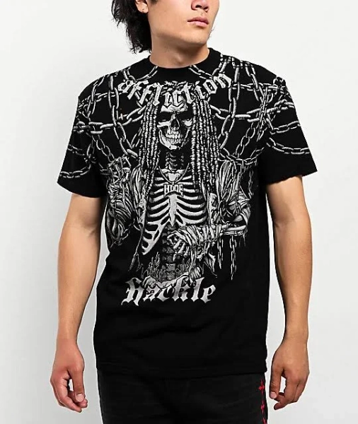 Affliction x Haunted Mound Hackle Down On Em T-Shirt