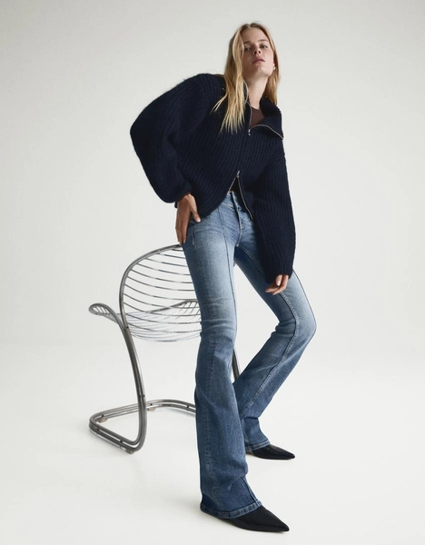Jeans bootcut vita bassa