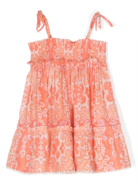 ZIMMERMANN Kids Raie shirred-effect cotton dress | 6 yrs