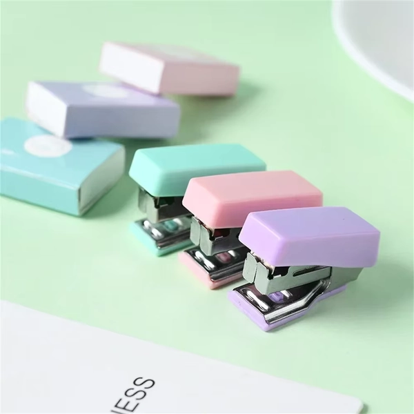 Cute Mini Stapler Morandi Color Metal Stapler Set with 500pcs 10# Staples Binding Tools Cute Stationery School Office Supplies - AliExpress 21