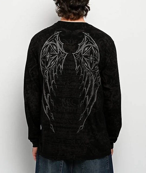 Affliction Spike Long Sleeve T-Shirt