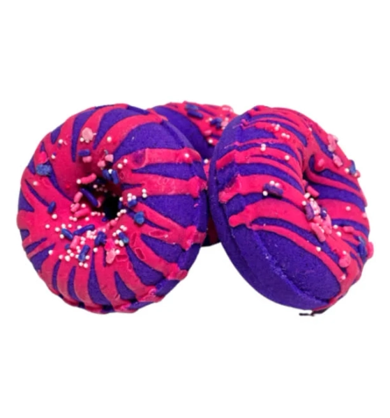 Berries and Cream Donut Shaped Bath Bomb
