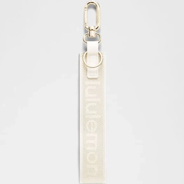 lululemon Never Lost Keychain Metallic Wordmark - Size One - Size | White