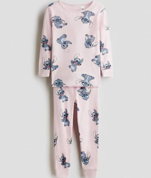 H&M Girls Snug Fit Cotton Jersey Pajamas