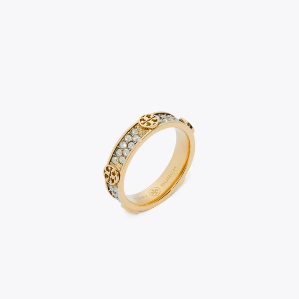 Icon Pavé Ring in yellow, size 8