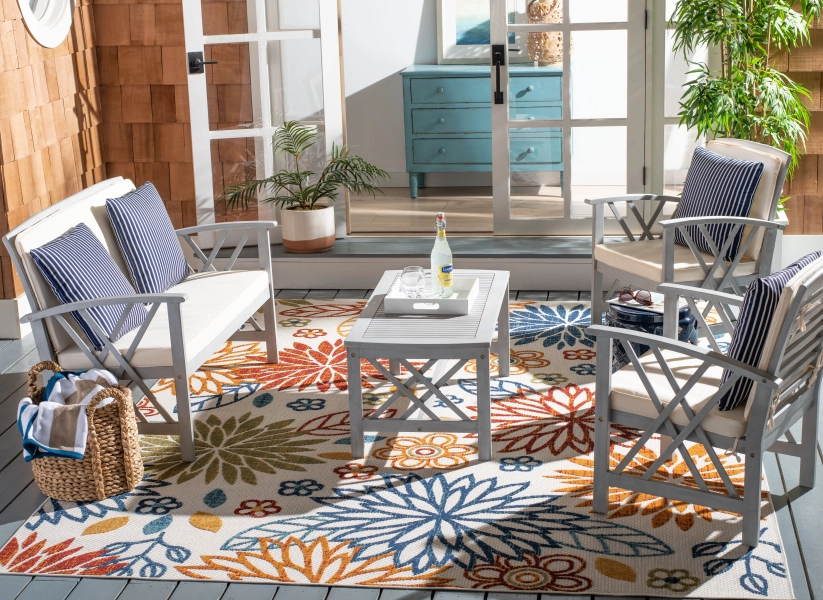 Sand & Stable™ Calhoun 4 Piece Sofa Seating Group with Cushions & Reviews | Wayfair