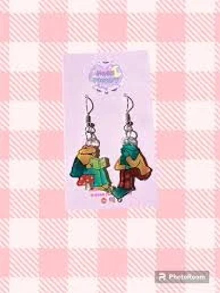 Froggy and Toad Earrings (With Hearts)