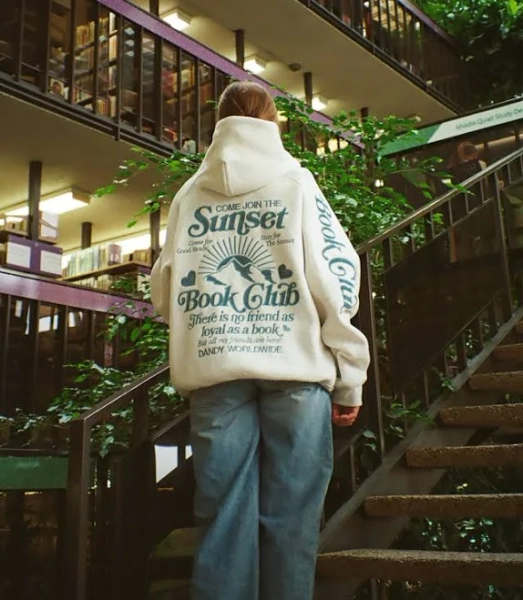 Dandy Worldwide Book Club Oversized Lux Hoodie