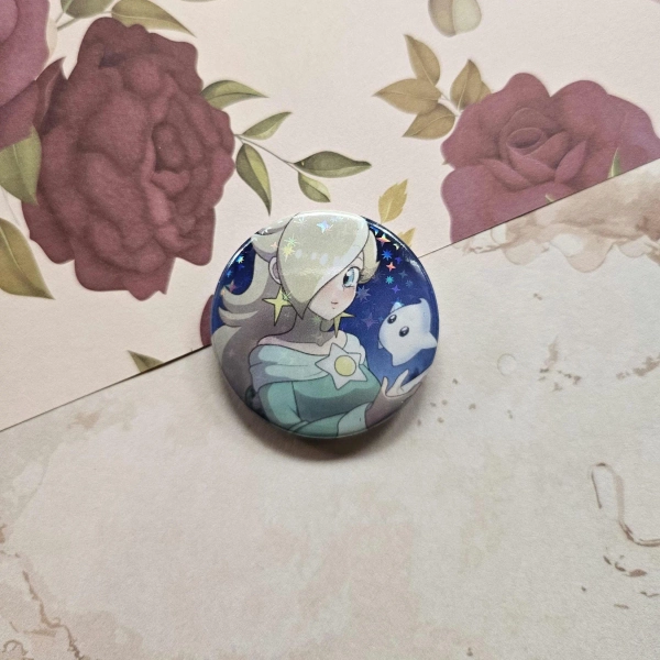 Princess Rosalina Button Pin