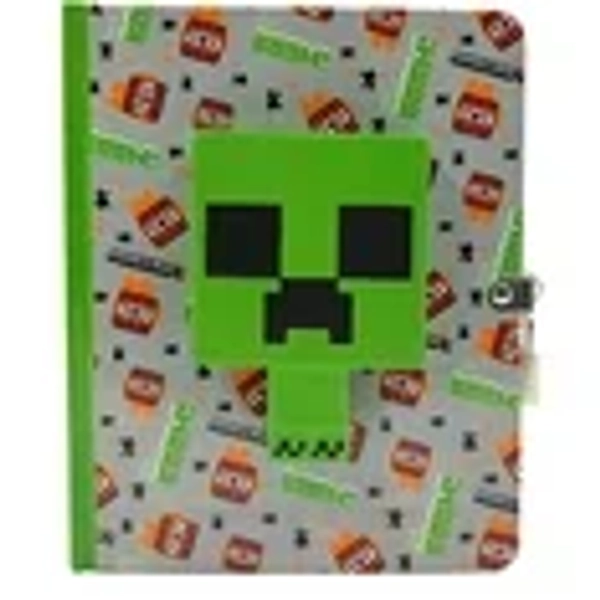 Minecraft Minecraft: Creeper Squishy Lock & Key Diary, (Hardcover)