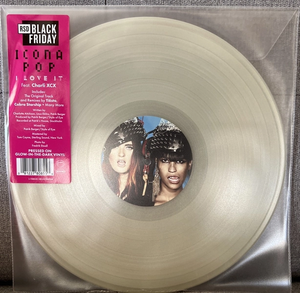 ICONA POP-I LOVE IT (Feat. Charli XCX) GLOW IN THE DARK VINYL- BF RSD 2025