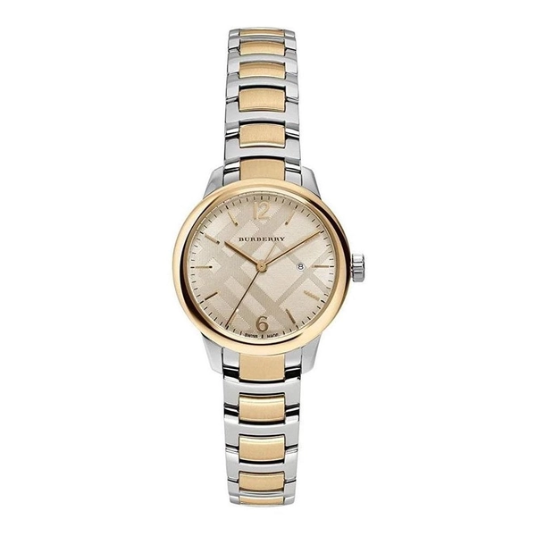 Burberry Burberry Ladies Two Tone The Classic Check Watch BU10118