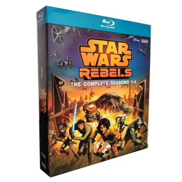 Star-Wars Rebels The Complete Series, Seasons 1-4 (Blu-Ray) 8BD Box Set New Movies