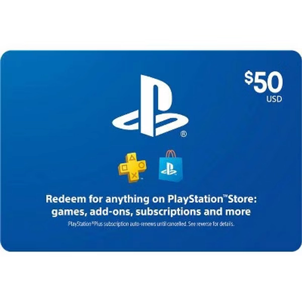 $50 Sony PlayStation Gift Card (Online)