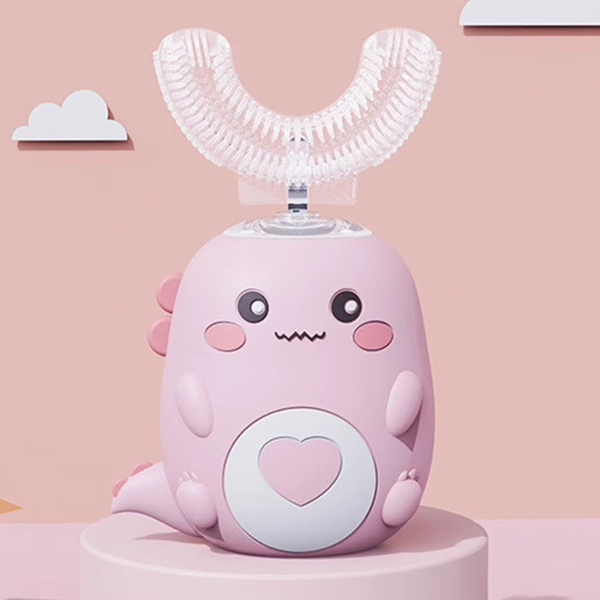 Children U-shaped Electric Toothbrush 360 Degrees Smart Cartoon Kids silicone Toothbrush Automatic Rechargeable Sonic Toothbrush - AliExpress 