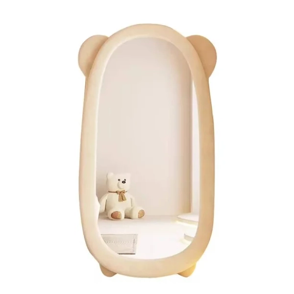 Ins Modern Cute Bear Full-Length Floor Standing Mirror