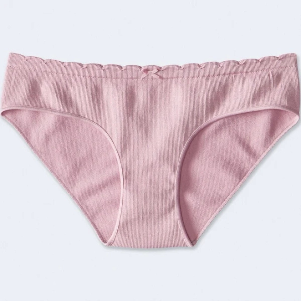 Aeropostale Women's Scalloped Seamless Nylon Hipster
